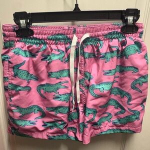 Hoochie Daddy - Chubbies Baggies (Swim Trunks) with Green Alligator Print